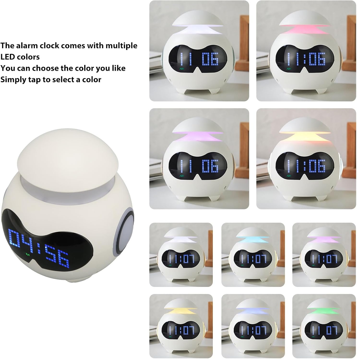 Despertador Candeeiro com Coluna Emoções - Branco - OnLike