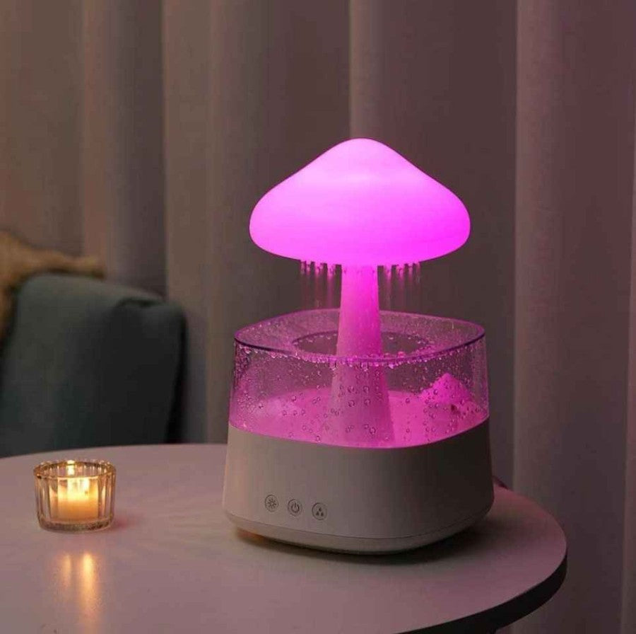 Humidificador, Difusor de Aroma Rain Cloud com Altifalante Bluetooth - OnLike