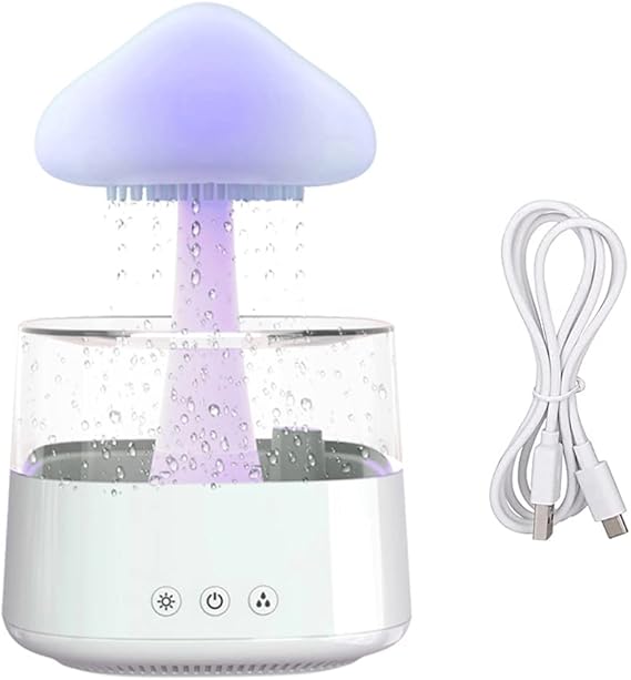 Humidificador, Difusor de Aroma Rain Cloud com Altifalante Bluetooth - OnLike