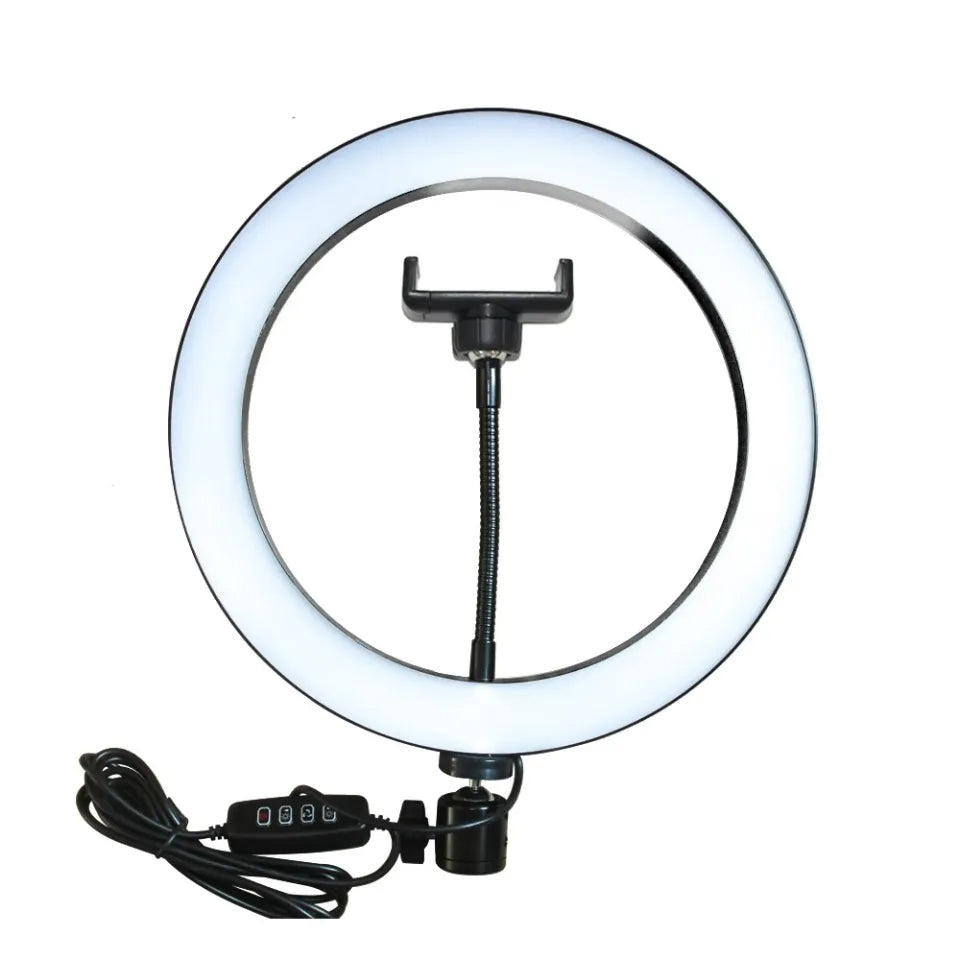 Ring Light 36 cm / 14" com Tripé Extensível até 210 cm - Preto - OnLike