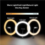 Ring Light 36cm com Tripé Extensível até 210 cm - Preto - OnLike