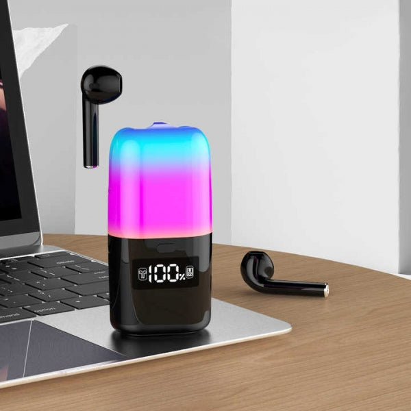 Auriculares Bluetooth com Coluna e Luz LED - OnLike