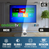 Projetor Android HY300 Plus 180º de Rotação UltraHD - OnLike