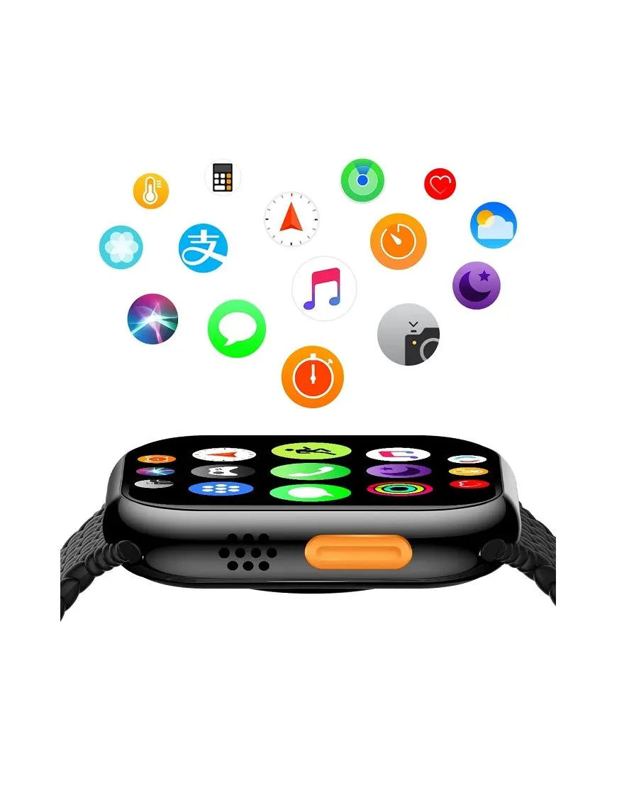 Smartwatch Z81 ProMax Preto - com 2 braceletes (Preto e Branco) - OnLike