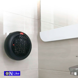 Aquecedor Cerâmico Elétrico com comando 900W-  Preto - OnLike