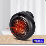Aquecedor Cerâmico Elétrico com comando 900W-  Preto - OnLike