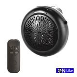 Aquecedor Cerâmico Elétrico com comando 900W-  Preto - OnLike