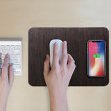 Tapete de Rato Wood com Carregamento Wireless - Preto - OnLike