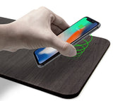Tapete de Rato Wood com Carregamento Wireless - Preto - OnLike