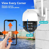 Câmara de Vigilância Exterior com Zoom e Visão Noturna - OnLike