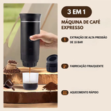 Máquina de Café Portátil 3 em 1 Recarga USB -  Cinza - OnLike