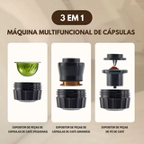 Máquina de Café Portátil 3 em 1 Recarga USB -  Cinza - OnLike