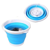 Mini Máquina de Lavar Roupa Dobrável Portátil - AZUL - OnLike