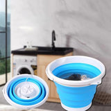 Mini Máquina de Lavar Roupa Dobrável Portátil - AZUL - OnLike