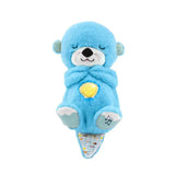 Peluche Interativo com Luz e Música - Lontra Azul - OnLike
