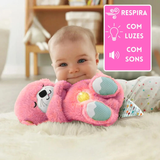 Peluche Interativo com Luz e Música - Lontra Rosa - OnLike