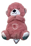 Peluche Interativo com Luz e Música - Lontra Rosa - OnLike