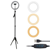 Ring Light 36cm com Tripé Extensível até 210 cm - Preto - OnLike