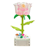 Kit Floral de Cristal Nº103 Arranjo para Montar em Blocos de Construção