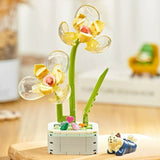 Kit Floral de Cristal Nº103 Arranjo para Montar em Blocos de Construção