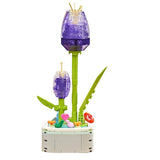 Kit Floral de Cristal Nº103 Arranjo para Montar em Blocos de Construção