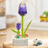 Kit Floral de Cristal Nº103 Arranjo para Montar em Blocos de Construção