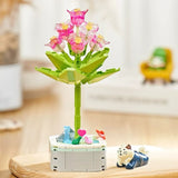 Kit Floral de Cristal Nº103 Arranjo para Montar em Blocos de Construção