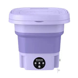 Máquina de Lavar Roupa Portátil Dobrável - ROXO