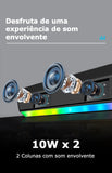 Barra de Som Wireless RGB  KP-557 - OnLike