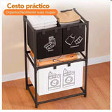 Cesto de Roupa Suja com 2 Níveis - OnLike