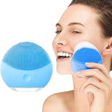 Escova Facial de Limpeza Sónica Azul