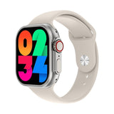 Smartwatch HW9 Ultra 2 com 3 braceletes + chaveiro - Cinza