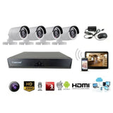 Conjunto de 4 Câmaras de Videovigilância WiFi - OnLike