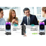 Microfone Lapela Wireless para Smartphones 3 em 1