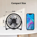 Mini Ventoinha De Mesa Portátil USB Preta - OnLike