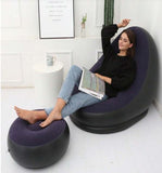 Sofá Insuflável Com Apoio Para Os Pés